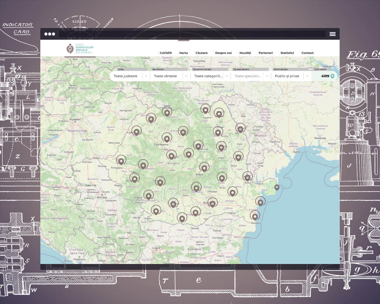 Social services map