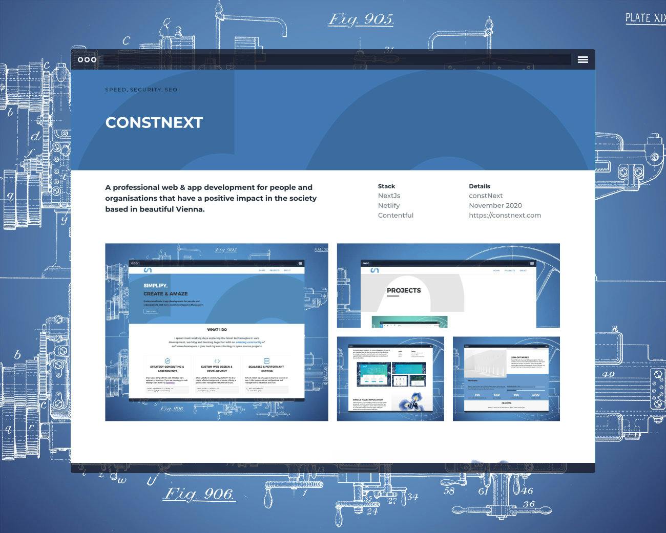 constNEXT Project single page